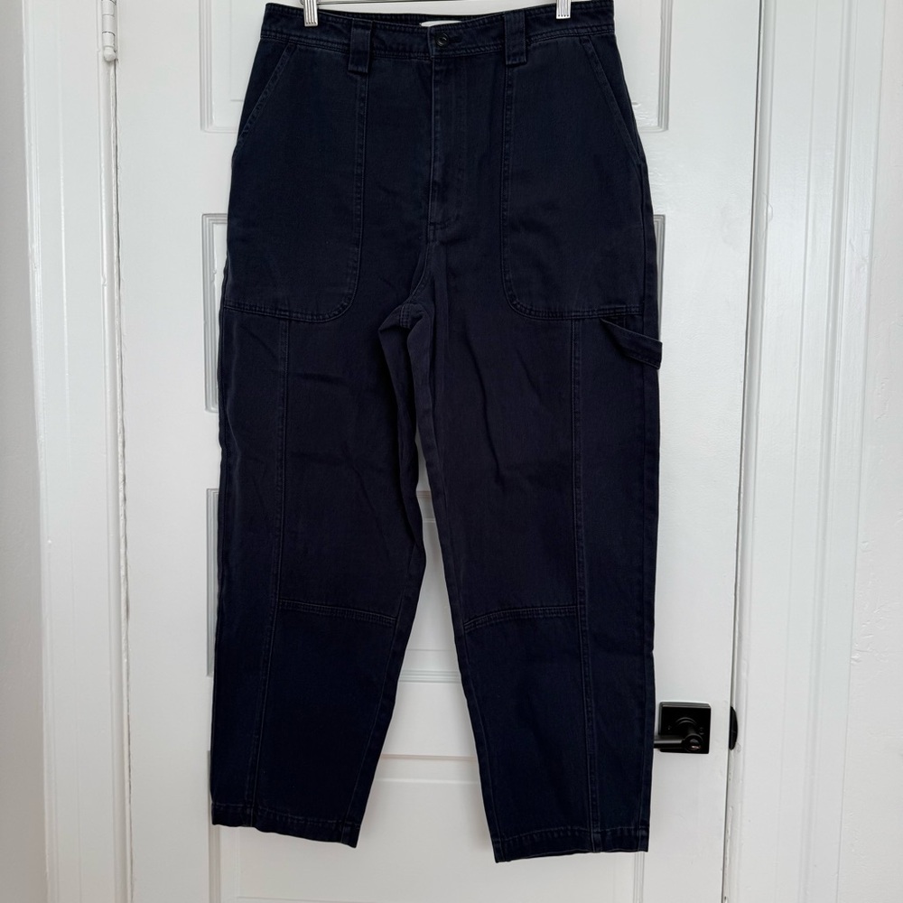 Alex Mill Phoebe Barrel Carpenter Pants - navy - Picture 6 of 12